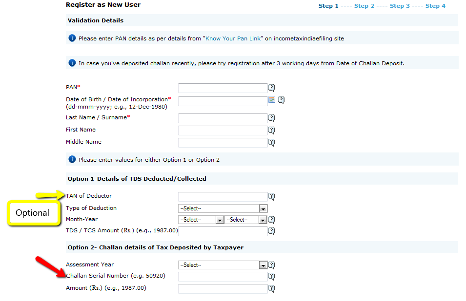 Register on TRACES as a Tax Payer