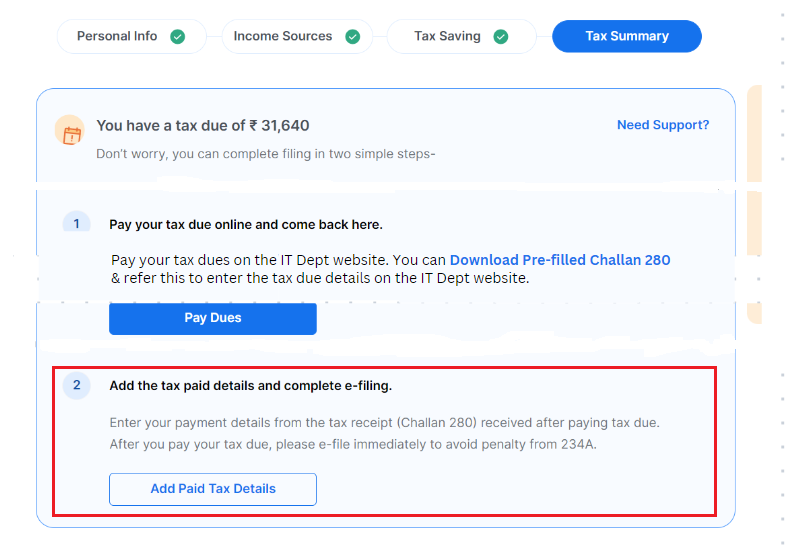 Details on cleartax