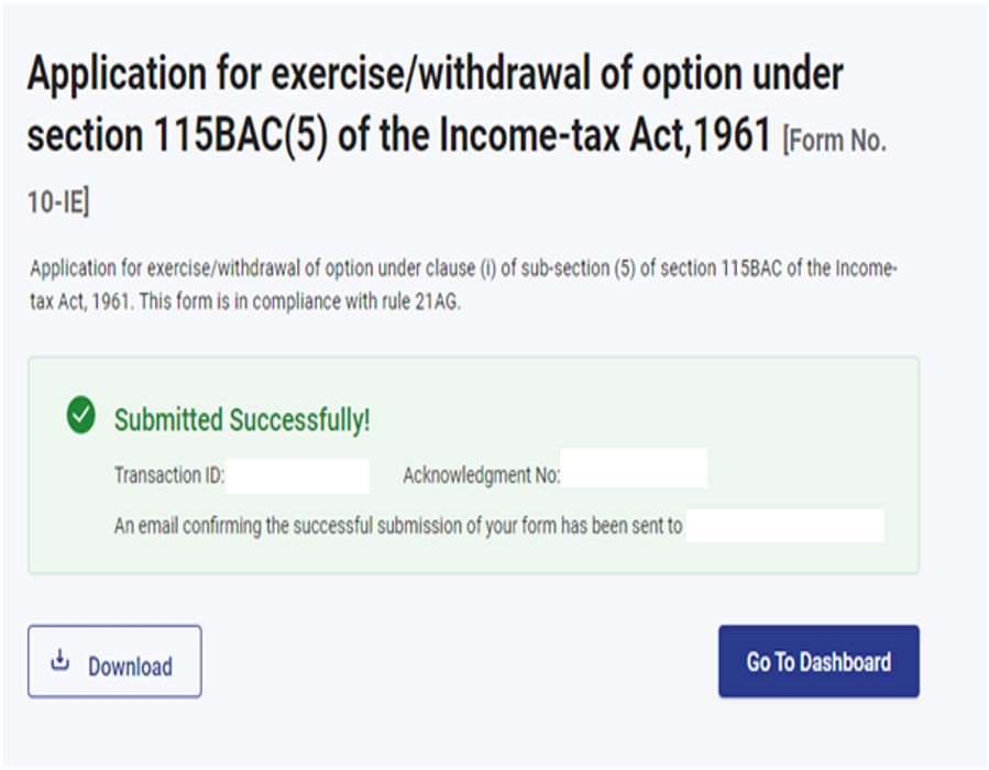 Application for exercise/withdrawal