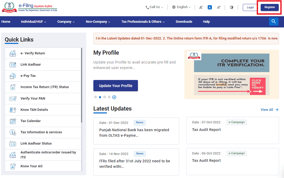 INCOME TAX REGISTER