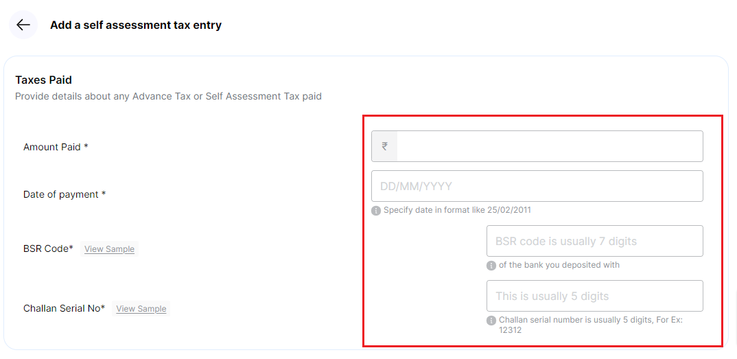 self assessment tax