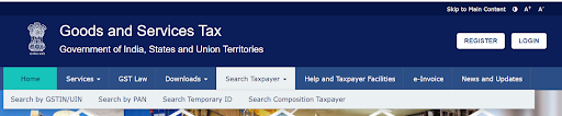 GST Home Page