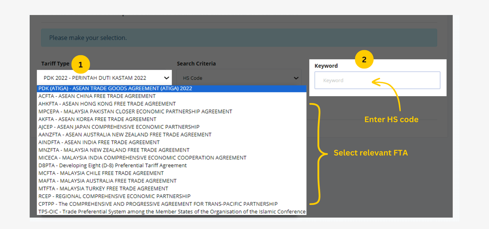 How to Check Applied Tariff on your HS Code
