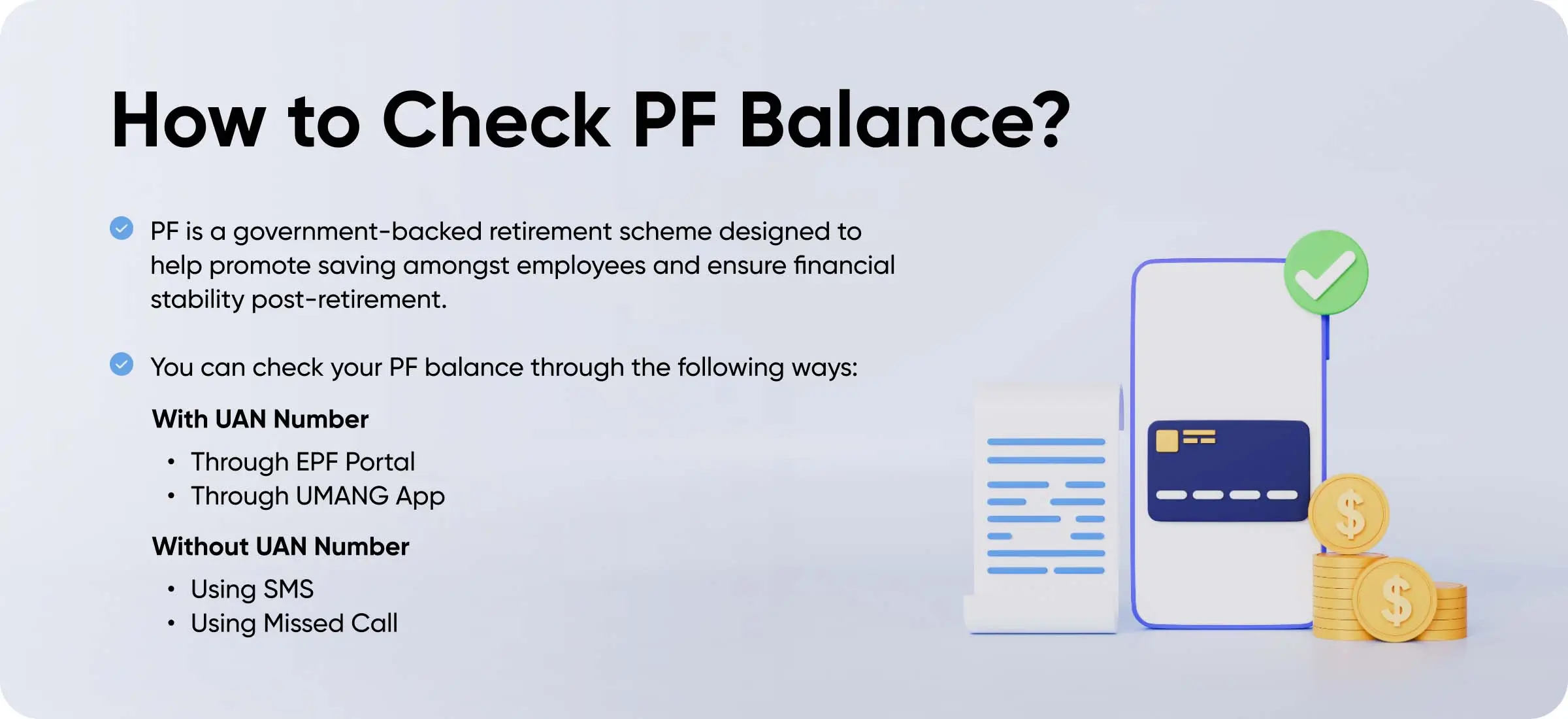 How to check PF Balance