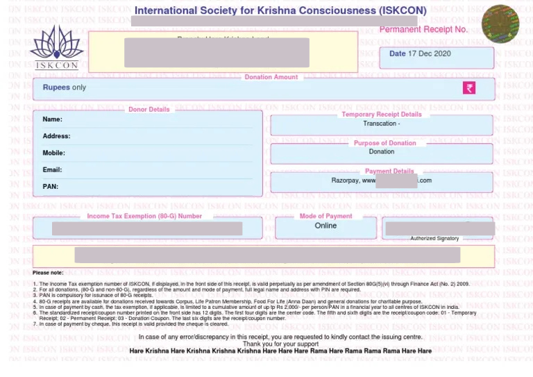 Donation Certificate