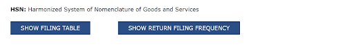 Show return filing frequency