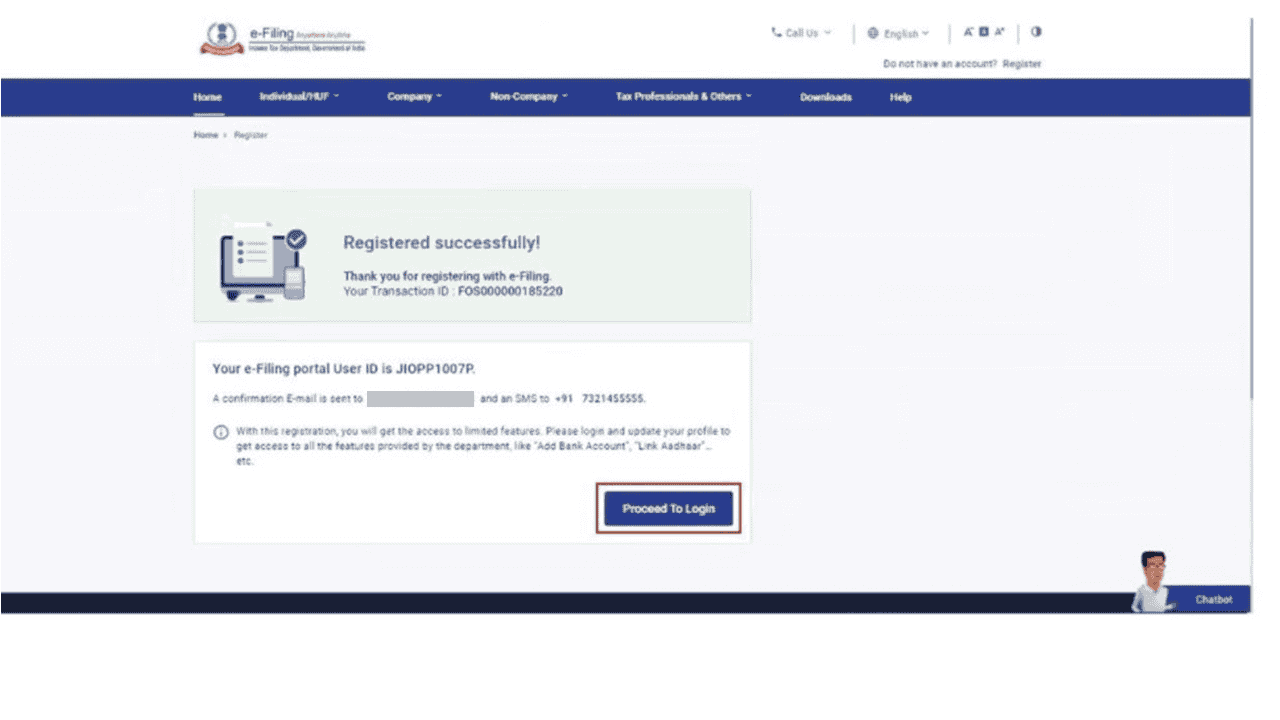 REGISTERED SUCCESSFULLY