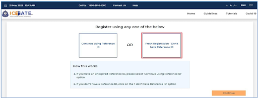 ICEGATE registration process