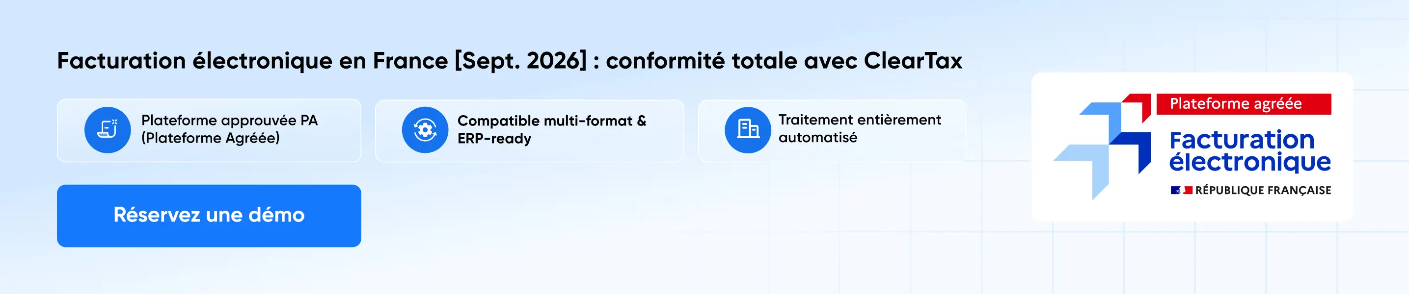 Facturation électronique en France démarrez avec ClearTax