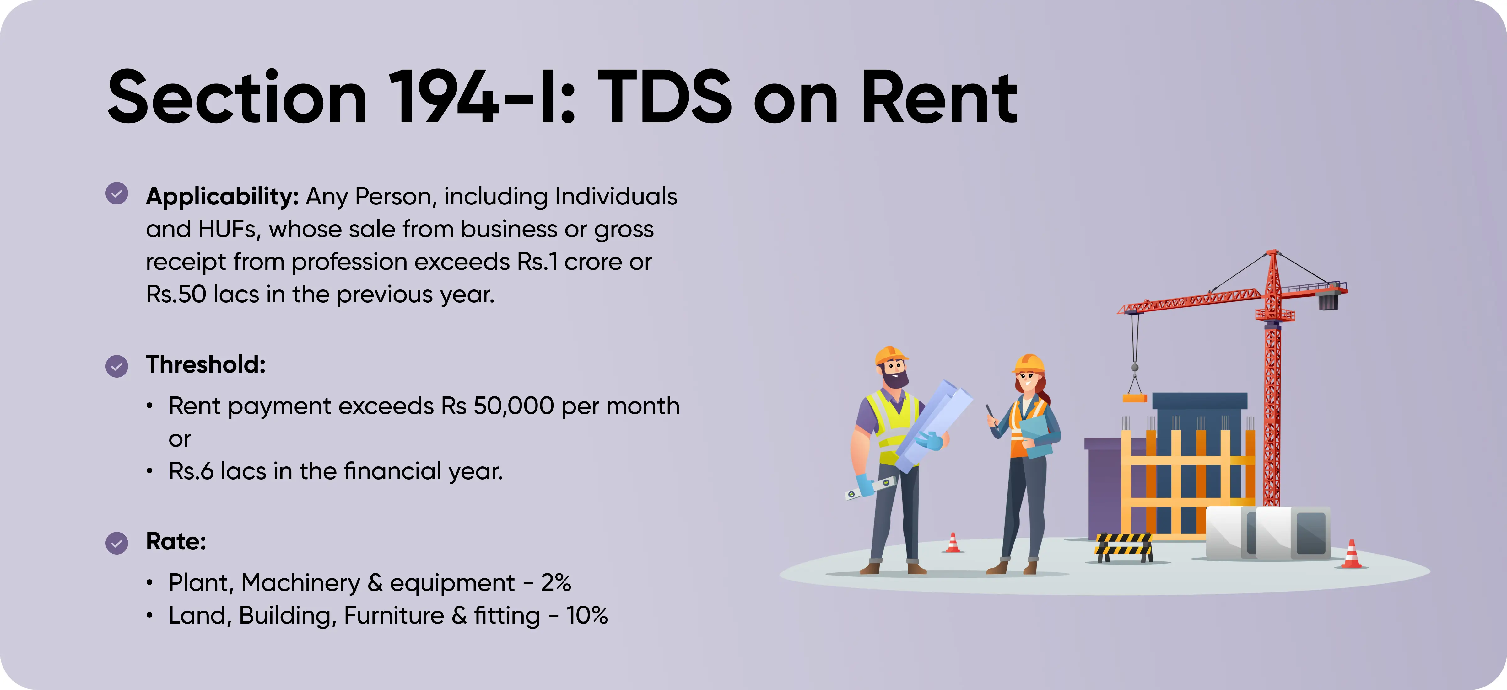 Section 194-I TDS on Rent