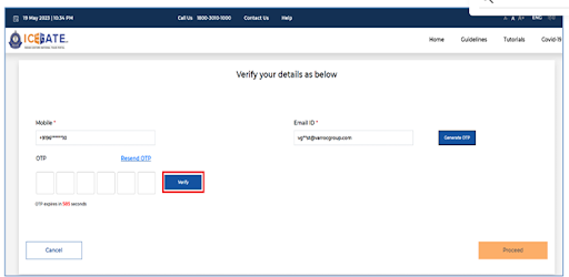 OTP Verification Process Details
