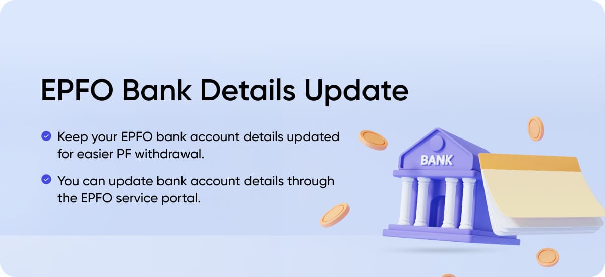 EPFO Bank Details Update
