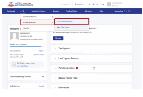 E-filing Section 89(1)