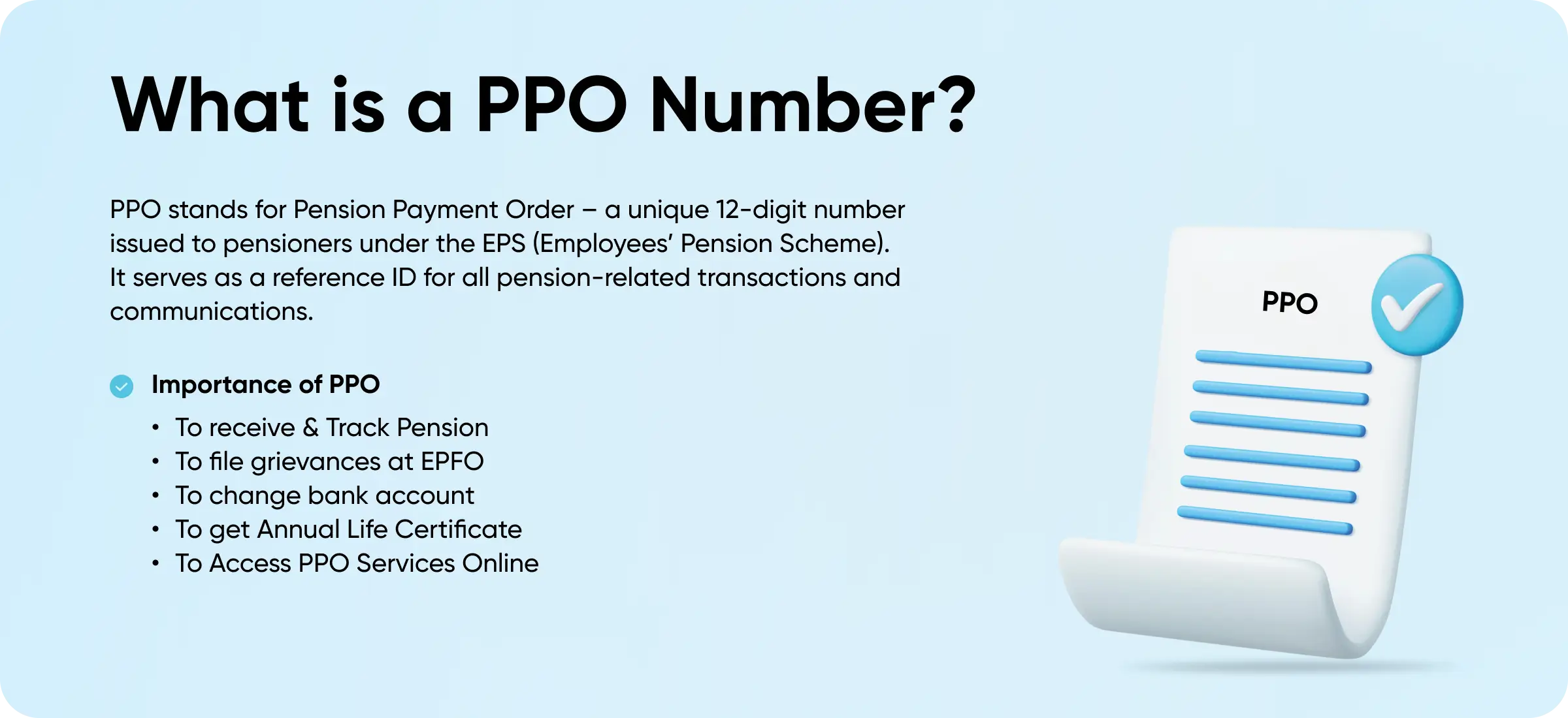 What is A PPO Number